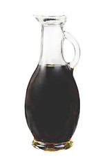 Image showing Vinegar balsamico bottle isolated on white background