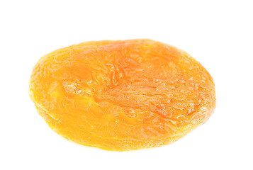 Image showing  Dried apricot on a white background 