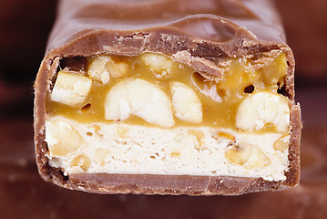 Image showing chocolate bar  as  background
