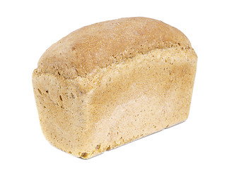 Image showing White bread loaf isolated on white background 