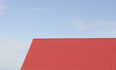 Image showing roof and blue sky 