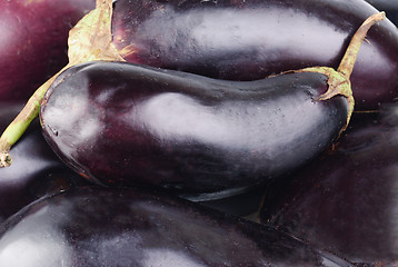 Image showing fresh eggplants as  fine  food background