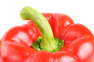 Image showing Red paprika (pepper) isolated on a white background 