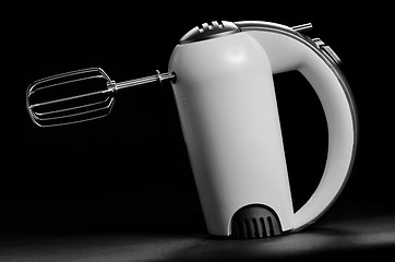 Image showing electric mixer isolated on black