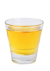 Image showing apple juice in  glass isolated on white