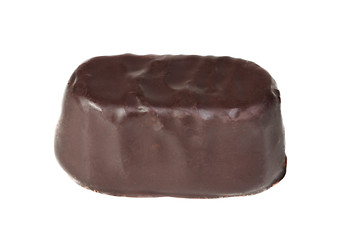 Image showing candy in a chocolate on a white background 