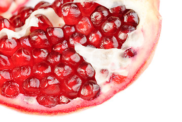 Image showing  pomegranate  sliced  close-up image as  background