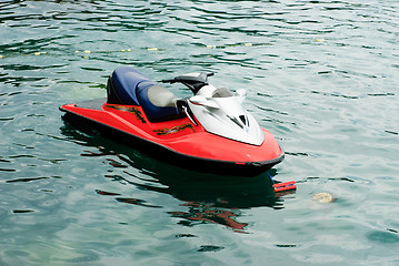 Image showing jet ski    on the sea  background