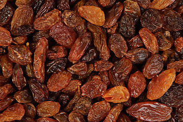 Image showing raisins close- up food background 
