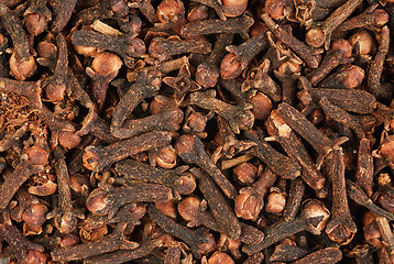 Image showing Cloves  (spice) close-up food background 
