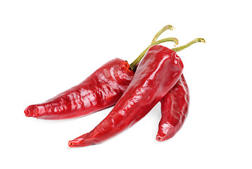 Image showing hot red pepper isolation on white 