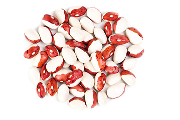 Image showing Haricot beans isolated  on  white