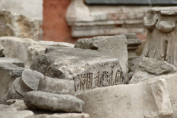 Image showing broken tombstone