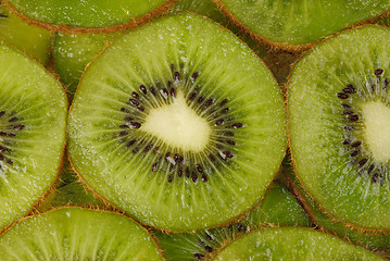 Image showing Macro.Healthy kiwi food background. One of the many backgrounds of food in my portfolio. 