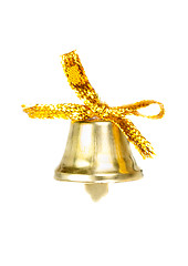 Image showing Christmas bell  isolated  on  white  background