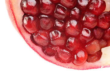 Image showing  pomegranate  sliced  close-up image as  background