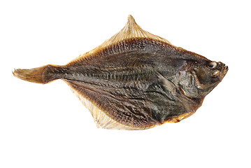 Image showing Salted flounder isolated on the white background 