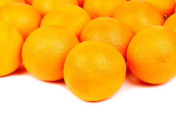 Image showing Oranges fruits isolated on white background. 
