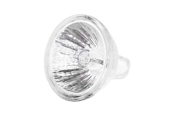 Image showing Halogen lamp  isolated on white background. 