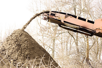 Image showing unloading of stone to the railway platform