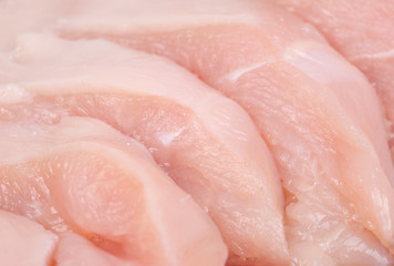Image showing chicken meat sliced as food background