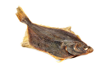 Image showing Salted flounder isolated on the white background 