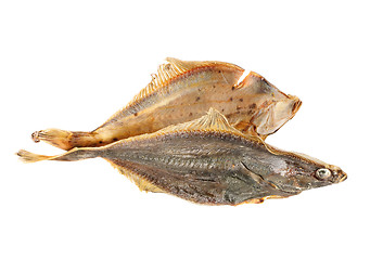 Image showing Salted flounder isolated on the white background 