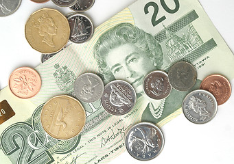 Image showing Canadian loose change