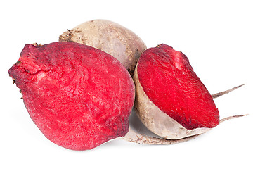 Image showing Beet purple vegetable isolated on white background 