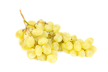 Image showing White grapes isolated on white background 