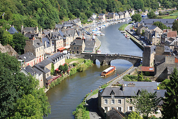 Image showing Dinan on the Rance, Brittany, France