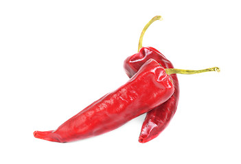Image showing hot red pepper isolation on white