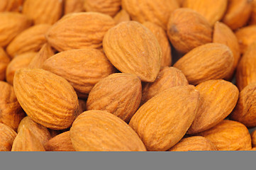 Image showing Almonds background 