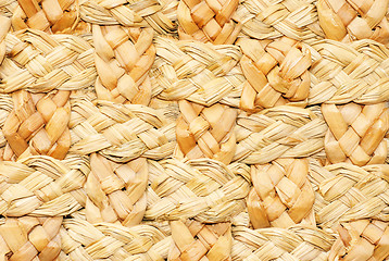 Image showing macro natural straw texture for use as background 