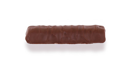 Image showing Closeup of small chocolate bar