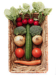 Image showing Vegetable Face 