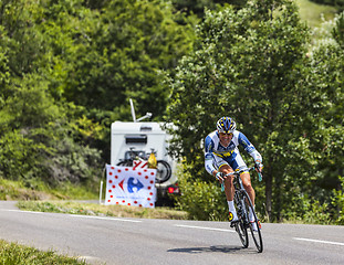 Image showing The Cyclist Sergey Lagutin