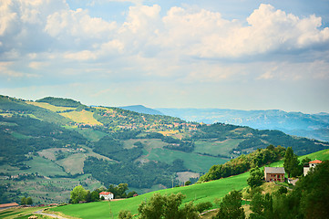 Image showing Panoramic view of Tuscany