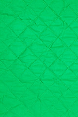 Image showing green quilted fabric