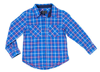 Image showing Children plaid shirt