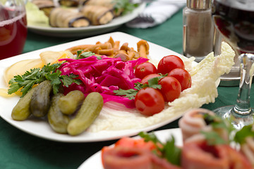 Image showing marinated vegetables on a plate