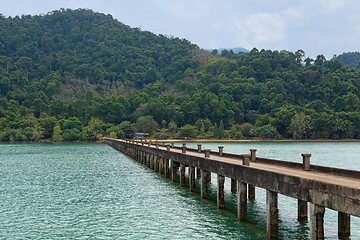 Image showing concrete pier