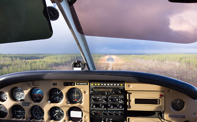 Image showing Cockpit view 