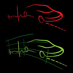 Image showing EKG of auto