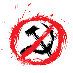 Image showing No communism symbol