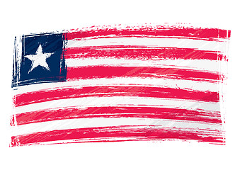 Image showing Grunge Liberia flag