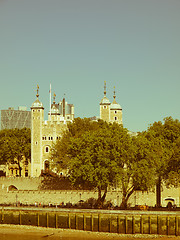 Image showing Retro looking Tower of London