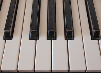 Image showing Music keyboard keys