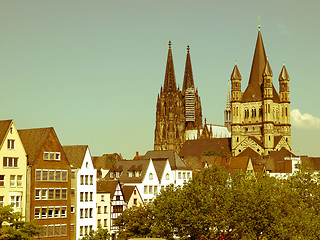 Image showing Retro looking Koeln Dom