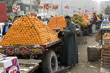 Image showing Fruit vendors in Cairo